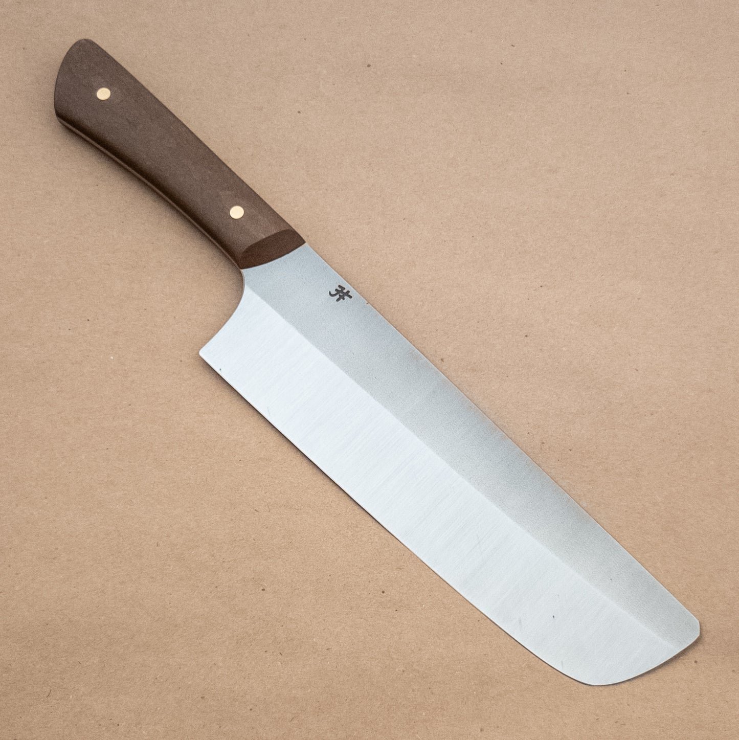 165mm Josh Fisher Nitro-V Nakiri Brown Richlite Handle