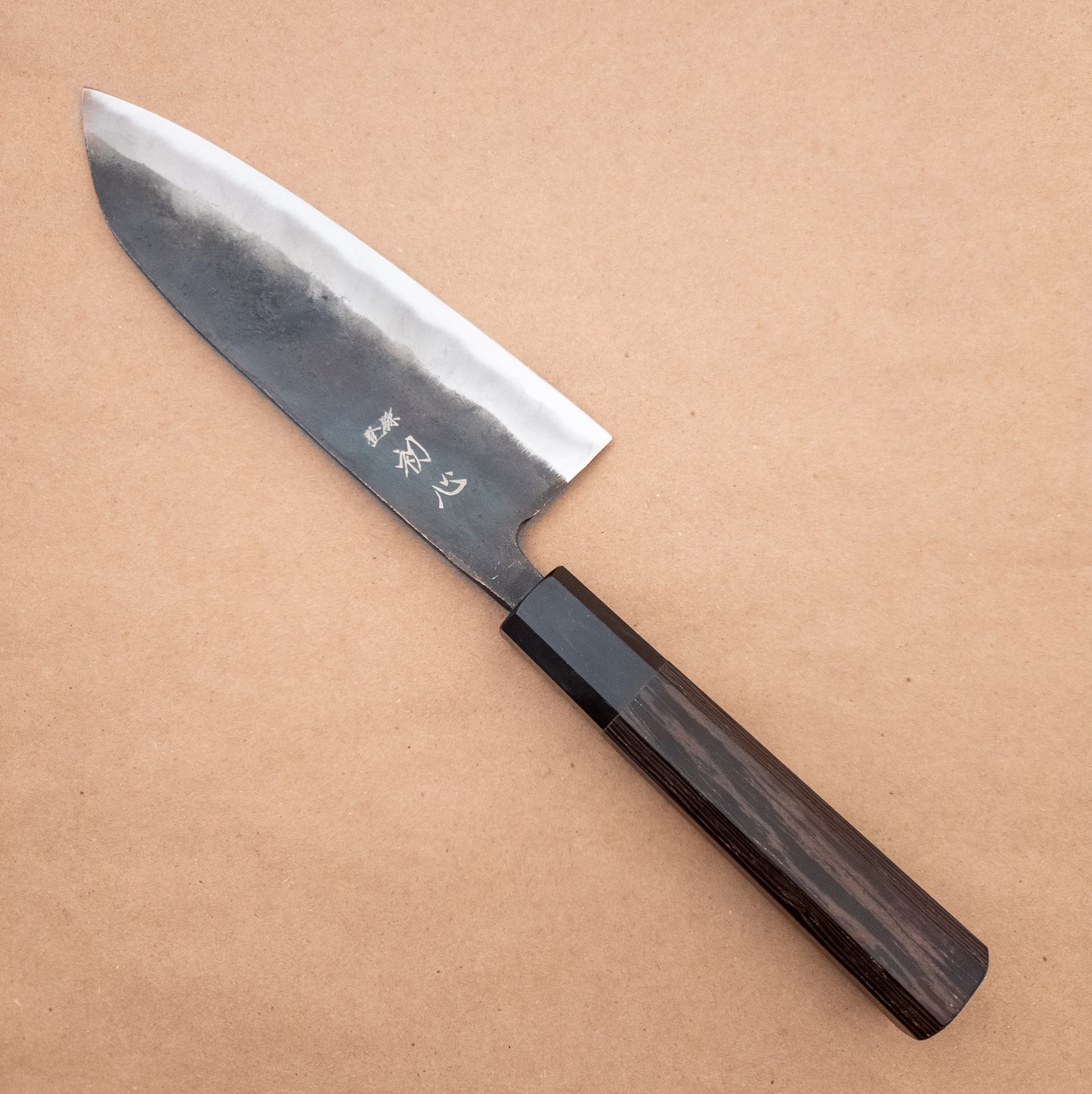 165mm Hatsukokoro Kurogane Aogami Wa Santoku ***REGRIND***