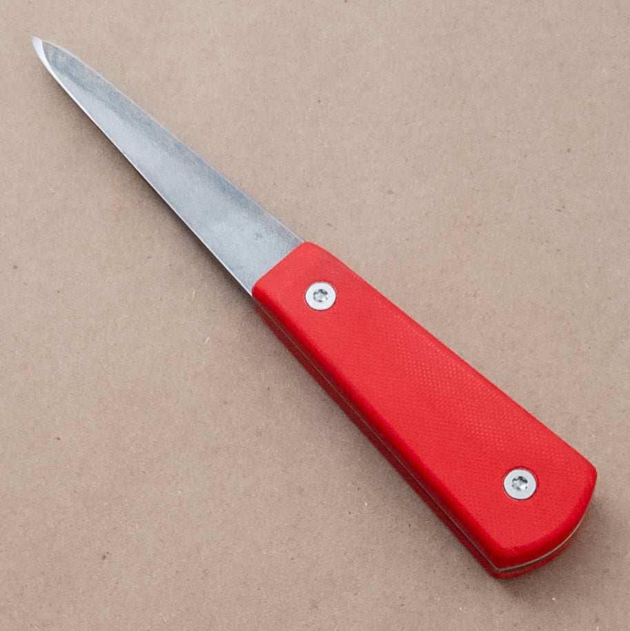 Town Cutler Red G10 Oyster Shucker - District Cutlery