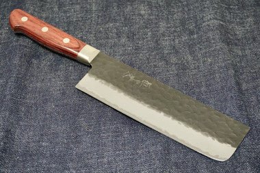 Tsunehisa AS Nakiri Hammered Kurouchi - District Cutlery