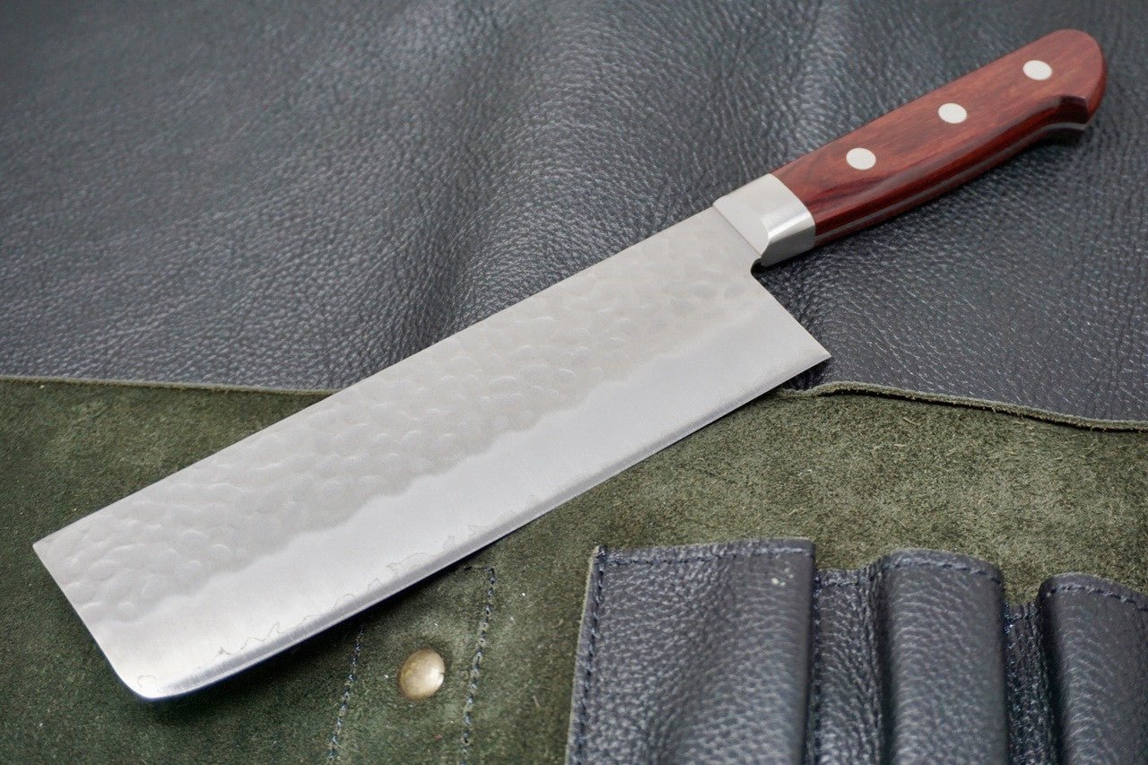 Tsunehisa AUS8 Nakiri 165mm Red - District Cutlery