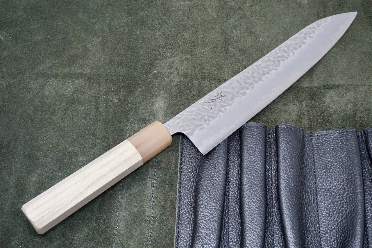 Tsunehisa Hammered Shirogami Gyuto 240mm - District Cutlery