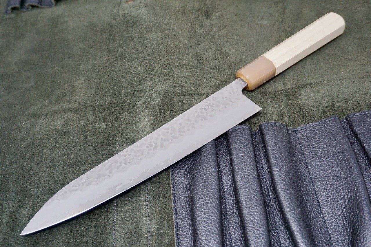 Tsunehisa Hammered Shirogami Gyuto 240mm - District Cutlery