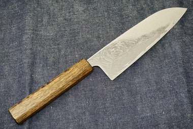 Tsunehisa Nickel Damascus Santoku 170mm - District Cutlery