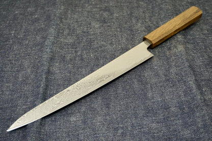 Tsunehisa Nickel Damascus Sujihiki Knife 240mm - District Cutlery