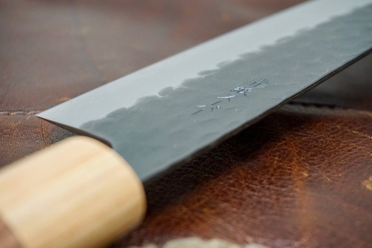 Tsunehisa Santoku Blue Super Steel Kitchen Knife - 165mm - District Cutlery