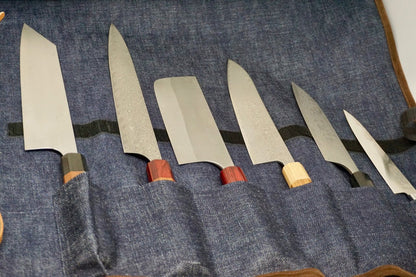 West Japan Tools Denim Knife Roll - District Cutlery